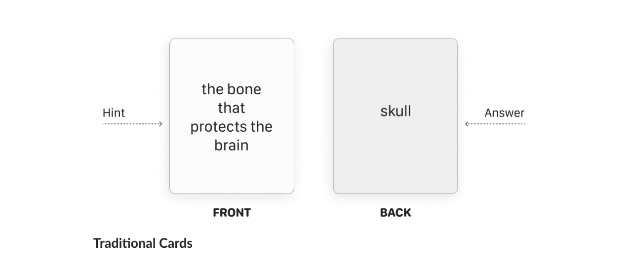 traditional flash cards