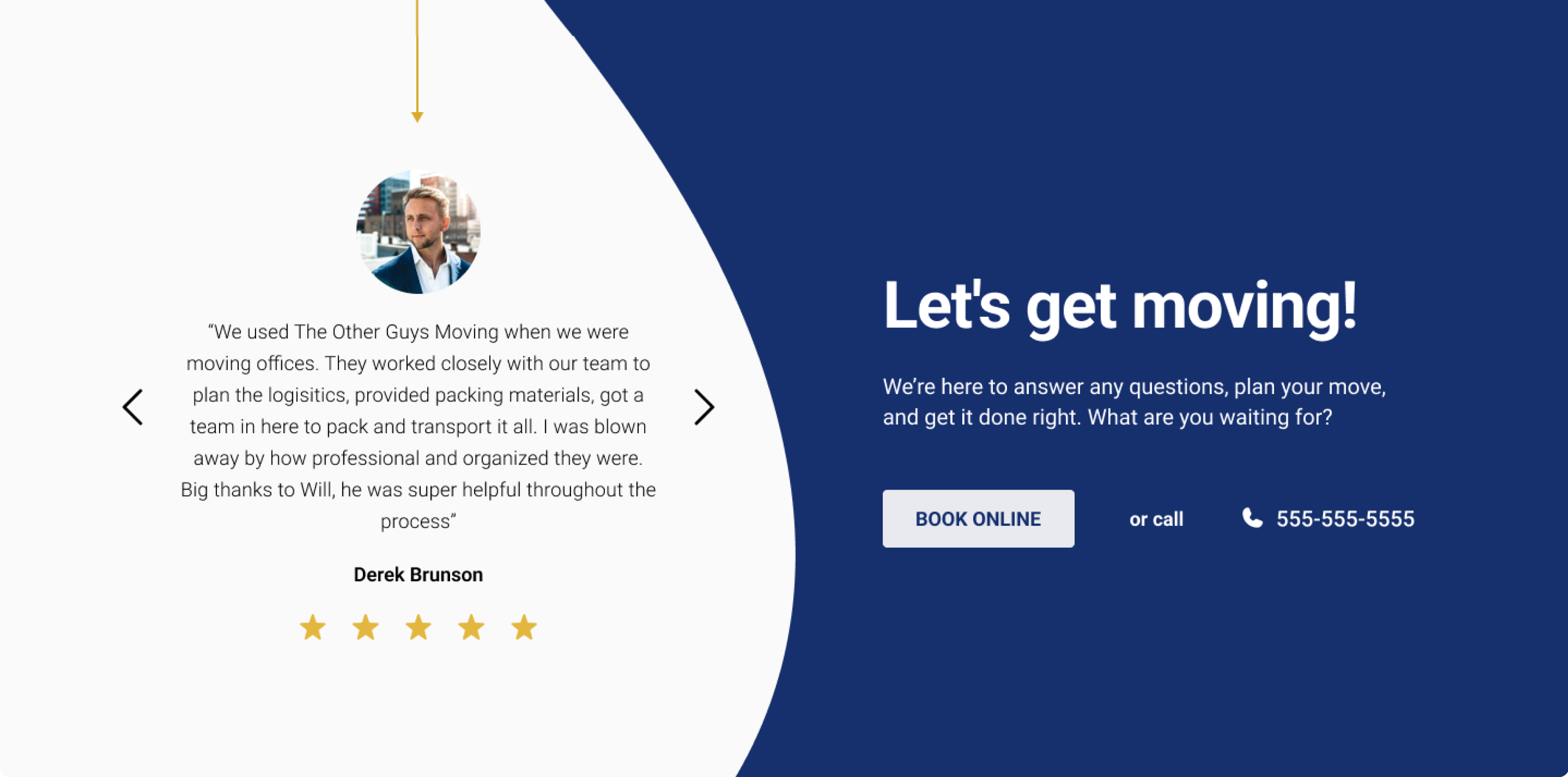 Home page - testimonals