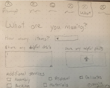 Booking flow - Sketch step 5