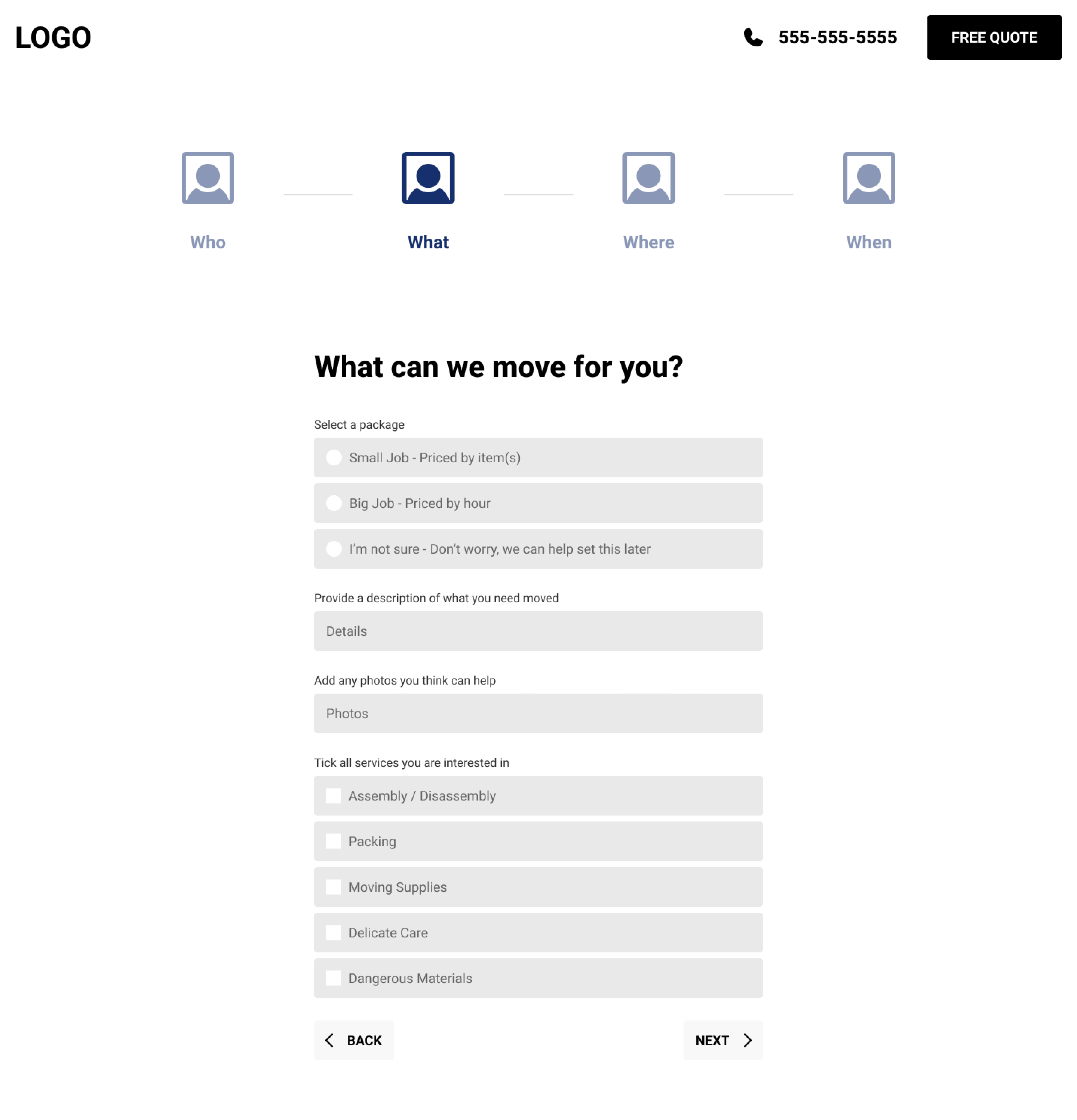 wireframe - step 2