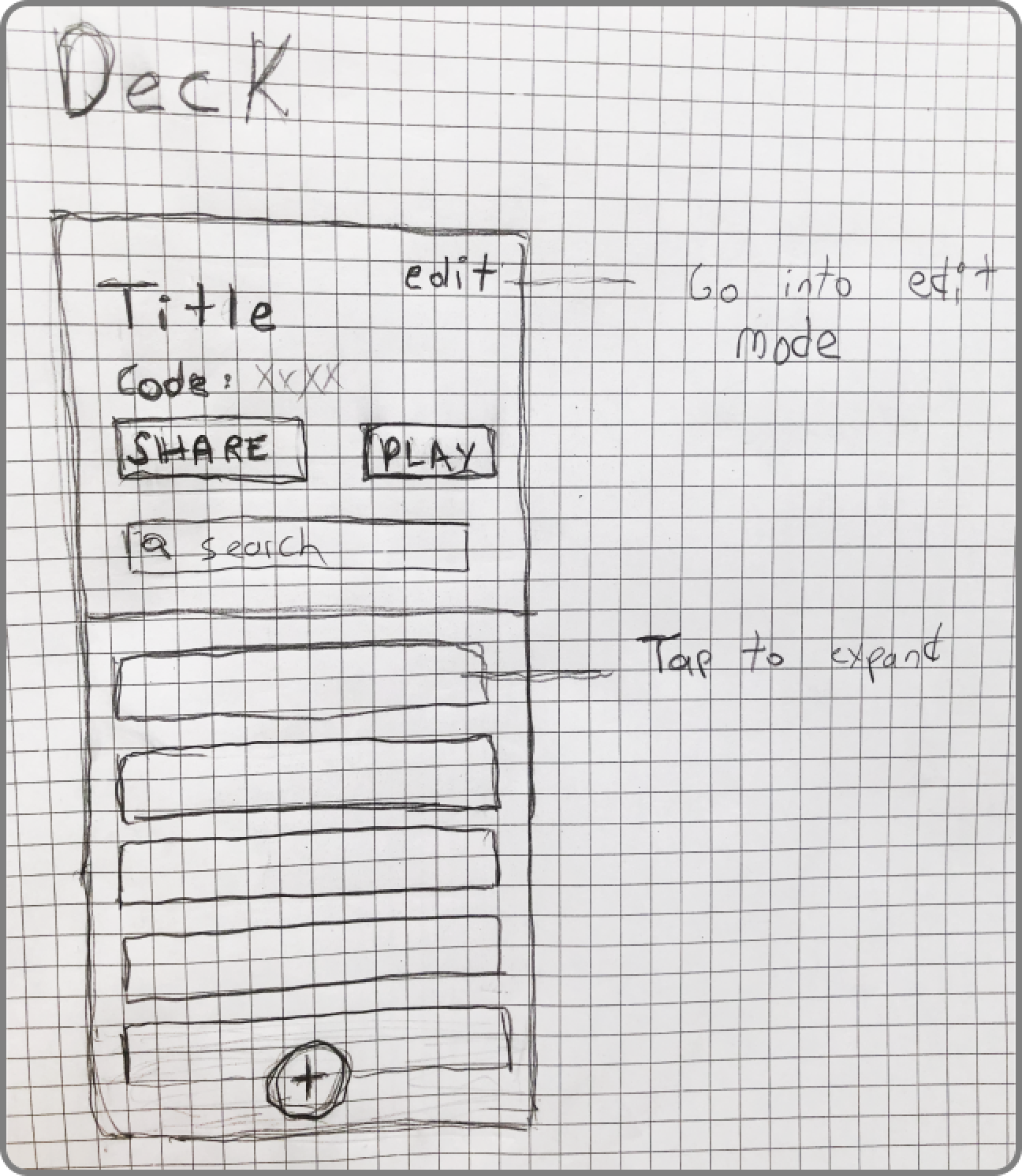 Sketches - Deck page