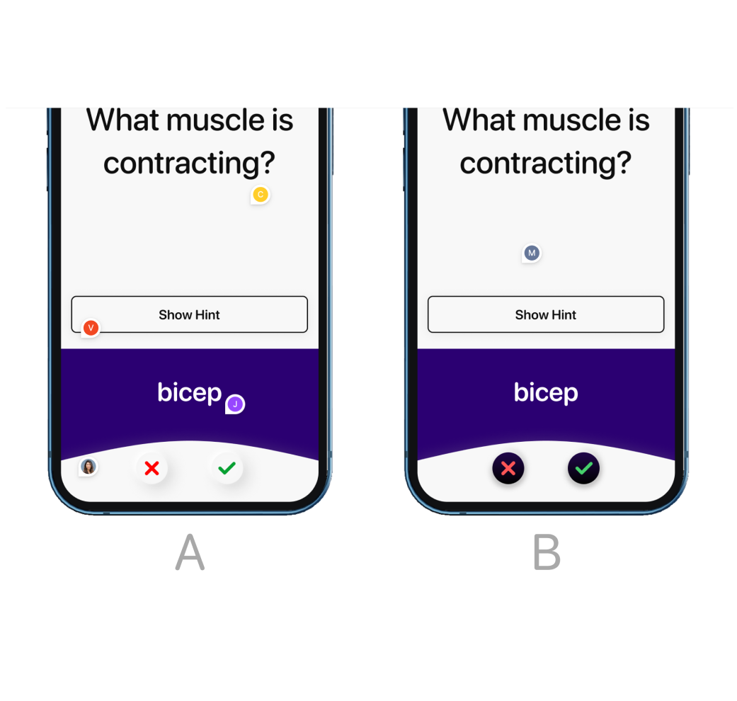 Design decisions - button color
